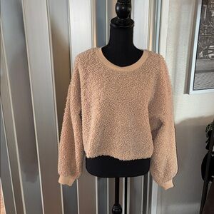 Wild Fable Tan Sherpa Sweater